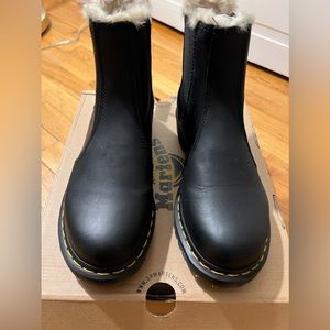 Dr. Martens 2976 Women’s Faux Fur Lined Chelsea Boots